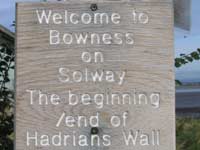 Hadrians Wall start/finish