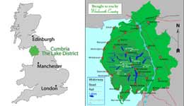 Cumbria map