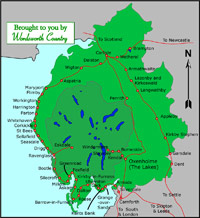 Cumbria Railway network map