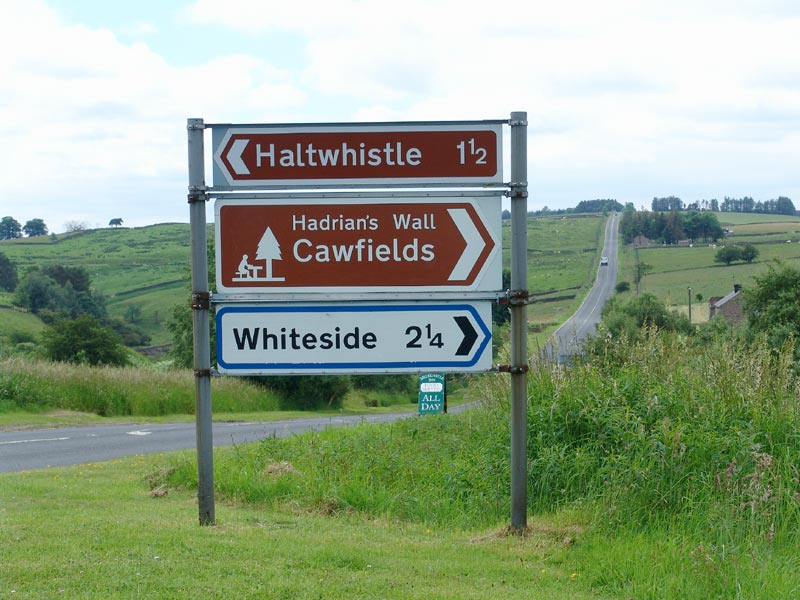 Hadrians Wall sign